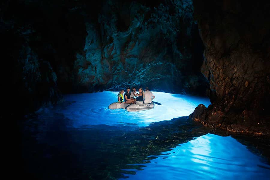5 Wonders on the Island of Vis – Perfect Spots for Yacht Charter in Croatia 4 book2sail-Blue Cave on Bisevo Island