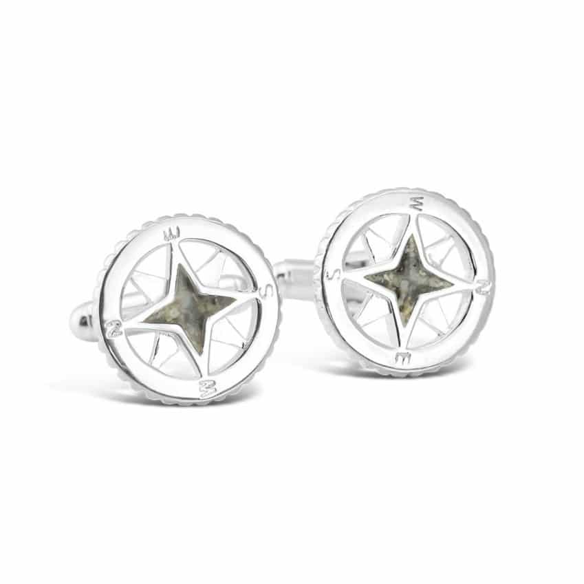 What Nautical Themed Jewelry Are You? 6 book2sail-Compass cufflinks by Dune Jewelry