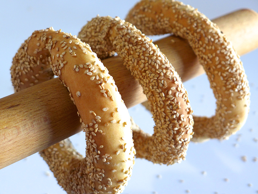The Greek Street Food That You Must Try 7 book2sail-Greek Sesame Bread rings recipe Koulouri Thessalonikis 1