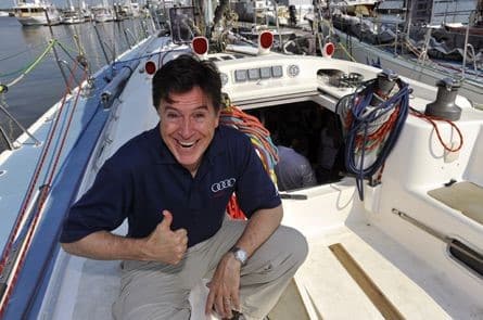 Morgan Freeman and Other Celebrities That Have the Sailing Passion 3 book2sail-Stephen Colbert
