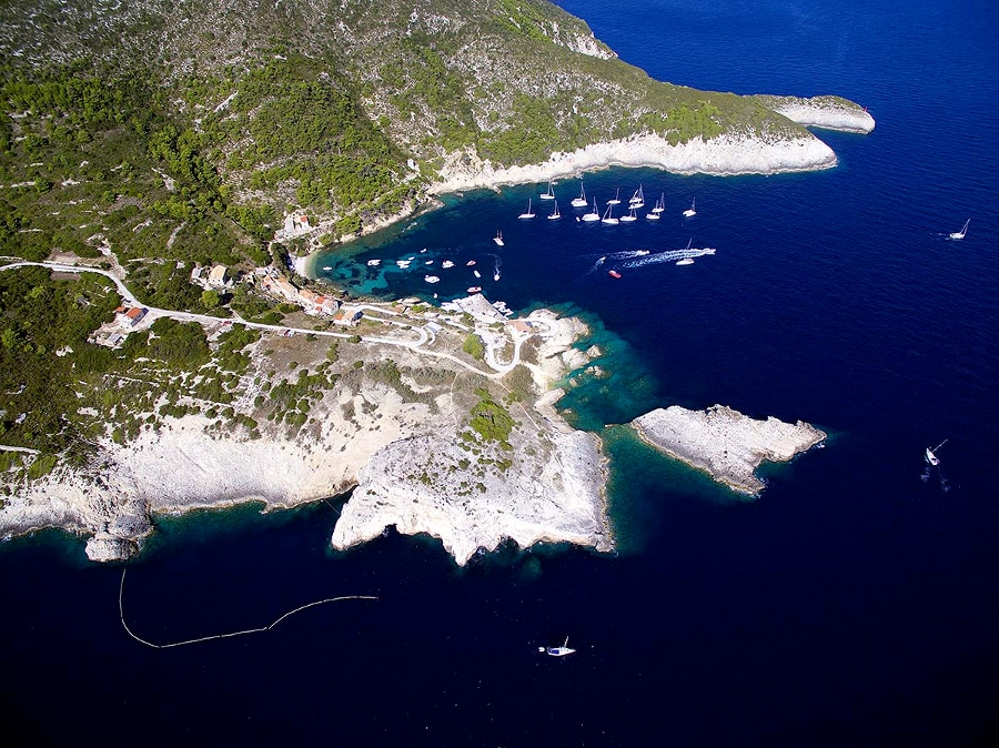 Visiting the Blue Cave on Bisevo Island with a yacht charter 1 book2sail-blue cave bisevo 11