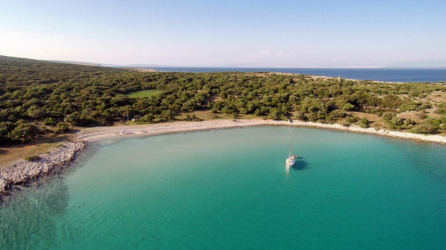 Yacht Charter Hidden Gem: Fifty Shades of Blue – Island of Cres 3 book2sail-boat charter in cres meli beach croatia