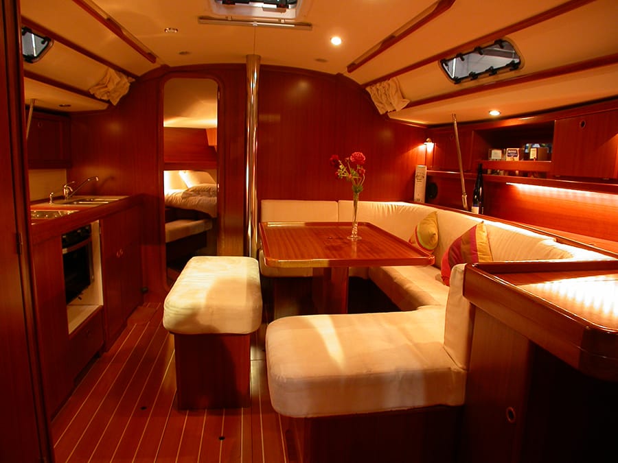 Boating Holidays: Sail for a week in Croatia with the magnificent Dufour 385 Grand Large 6 book2sail-dufour 385 GL interior