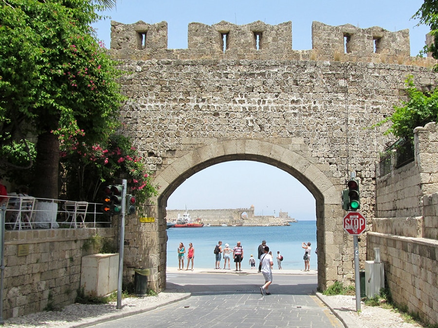 How to have the perfect island vacation in Greece on a yacht? 7 book2sail-rhodes old town