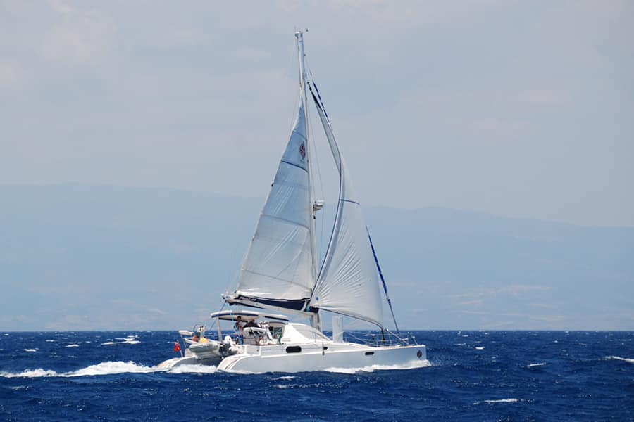 Boat Charter Turkey: The Fountaine Pajot Athena 38 Catamaran Is at the Top of Every Sailor’s List, Find out Why? 7 book2sail-saailing with Fountaine Pajot Athena 38