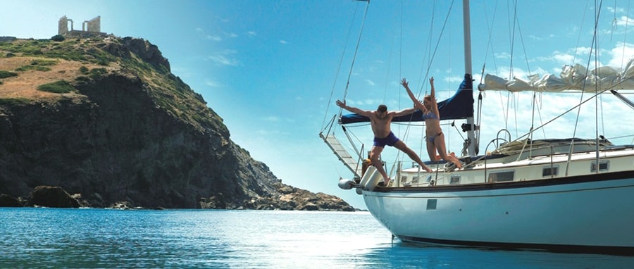 How to have the perfect island vacation in Greece on a yacht? 9 book2sail-sailing in the cyclades islands greece